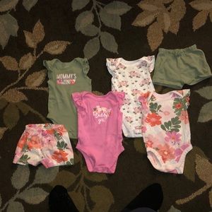 Mix and match onesies and shorts
